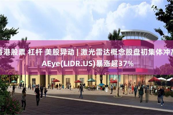 香港股票 杠杆 美股异动 | 激光雷达概念股盘初集体冲高 AEye(LIDR.US)暴涨超37%