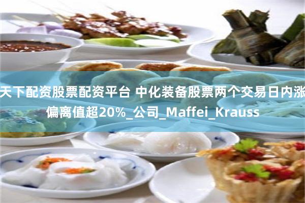 股天下配资股票配资平台 中化装备股票两个交易日内涨幅偏离值超20%_公司_Maffei_Krauss