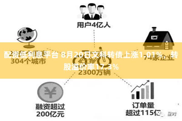 配资低利息平台 8月20日文科转债上涨1.01%，转股溢价率17.3%